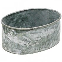 Ciotola decorativa in metallo ciotola ovale grigio L22.5/19.5/16cm set di 3
