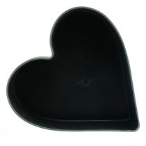Prodotto Ciotola decorativa in plastica cuore antracite 24/21 cm set da 2