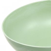 Prodotto Ciotola decorativa verde pastello in plastica da tavola primavera Ø20cm