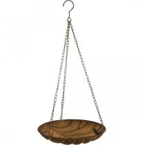 Ciotola decorativa per appendere decorazioni da giardino effetto ruggine Ø31cm L62cm