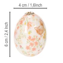 Prodotto Decorazioni a forma di uova di Pasqua come idee decorative. Deliziosi accessori per decorazioni pasquali, 6 cm, 6 pezzi.