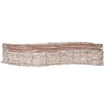 Prodotto Vaso oblungo in salice con lamina metallica, ciotola decorativa, 45 cm, 1 set