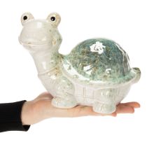 Prodotto Statuetta di tartaruga in ceramica come elemento decorativo nella zona giorno, 22 cm