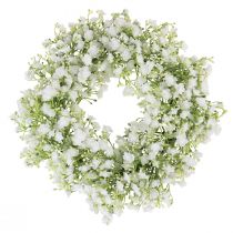 Prodotto Corona di Gypsophila corona di fiori bianchi matrimonio Ø30cm