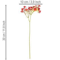 Prodotto Giardinaggio artificiale, rosso, bouquet come decorazione floreale, 30 cm, 10 pezzi