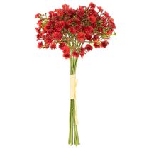 Prodotto Giardinaggio artificiale, rosso, bouquet come decorazione floreale, 30 cm, 10 pezzi