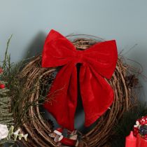 Prodotto Fiocco decorativo rosso per Natale, 28 cm, 3 pezzi