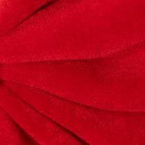 Prodotto Fiocco decorativo rosso, grande fiocco in velluto per finestra o porta, 50 cm