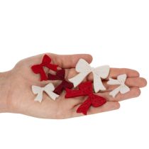 Prodotto Fiocchi decorativi misti, decorazioni natalizie e per lavori creativi, 5 cm, 48 pezzi