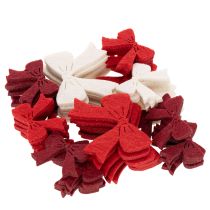 Prodotto Fiocchi decorativi misti, decorazioni natalizie e per lavori creativi, 5 cm, 48 pezzi
