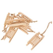 Prodotto Slitta decorativa da appendere all'albero di Natale, 6 cm, 6 pezzi