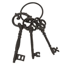 Prodotto Portachiavi decorativo, design a forma di chiave antica, come accessorio nostalgico per la casa, 27 cm