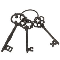 Prodotto Portachiavi decorativo, design a forma di chiave antica, come accessorio nostalgico per la casa, 27 cm
