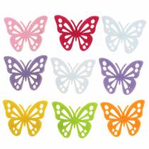 Prodotto Decorazione tavolo farfalla in feltro Assortito 3,5 × 4,5 cm 54 pezzi Colori diversi
