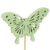 Prodotto Farfalle decorative su bastoncini per decorazioni creative e stagionali, 8 cm, 16 pezzi