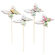 Prodotto Pali a forma di farfalla, ideali come elemento decorativo in giardino o in vaso, 29 cm, 12 pezzi