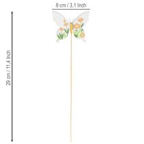 Prodotto Pali a forma di farfalla, ideali come elemento decorativo in giardino o in vaso, 29 cm, 12 pezzi