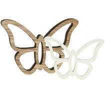 Prodotto Farfalle in legno bianco/naturale 3 cm - 4,5 cm 48 pz
