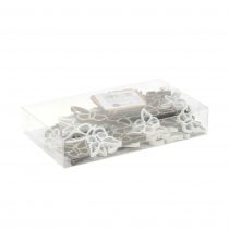 Prodotto Farfalle in legno bianco/naturale 3 cm - 4,5 cm 48 pz
