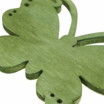 Scatter decorazione farfalla legno arancio, giallo, verde 4cm 72p