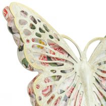 Decorazione da parete decorazione farfalla in metallo stile country L21,5cm