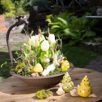 Prodotto Lumaca decorativa in ceramica con illuminazione a LED. Divertente decorazione da tavolo per casa e balcone. 12 cm, 2 pezzi.