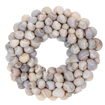 Prodotto Ghirlanda a forma di lumaca da appendere, ghirlanda decorativa, stile marittimo, Nathai, Ø35cm