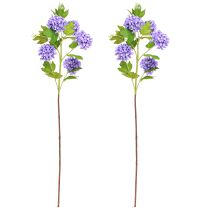 Prodotto Palla di neve fiori artificiali fiore viola 5 ombrelle L78 cm 2 pezzi