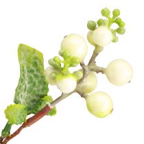 Prodotto Cespuglio artificiale di pisello a scatto snowberry L74cm