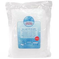 Prodotto Coperta da neve Tappeto da neve in mica con glitter argento 120×80 cm