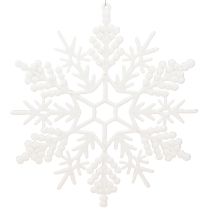 Prodotto Decorazione fiocco di neve da appendere decorazione invernale bianco 30 cm 3 pezzi
