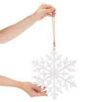 Prodotto Grande fiocco di neve decorativo, da appendere, 30 cm
