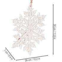 Prodotto Grande fiocco di neve decorativo, da appendere, 30 cm