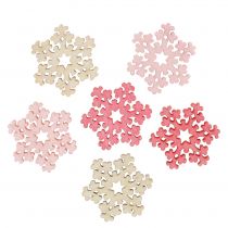 Prodotto Mix fiocco di neve rosa, rosa, naturale Ø2cm 144p