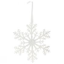 Prodotto Decorazione fiocco di neve in cristallo di ghiaccio da appendere 18×20 cm 4pz