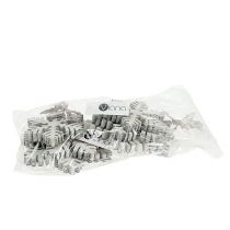 Prodotto Fiocchi di neve in legno di colore bianco-grigio. 7-12 cm 6 pezzi