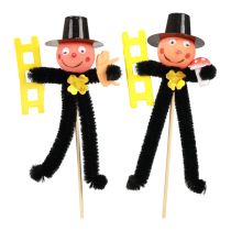 Prodotto Tappi per fiori spazzacamino, decorazione di Capodanno L17cm A11cm 24 pz