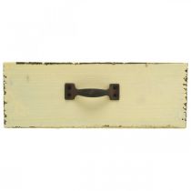 Prodotto Cassetto in legno per piantare Yellow Shabby Chic 25×13×8cm
