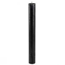 Prodotto Candele nere candele a bastoncino in tinta unita 34x300mm 4 pz