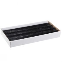 Prodotto Candele nere candele a bastoncino in tinta unita 34x300mm 4 pz