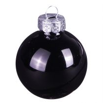 Prodotto Palle di Natale nere palline per albero in vetro Ø4cm 24 pz