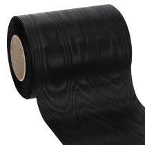 Prodotto Nastro ghirlanda nero 125mm 25m - Elegante nastro da lutto per fiori e decorazioni, nastro in acetato