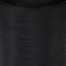 Prodotto Nastro ghirlanda nero 125mm 25m - Elegante nastro da lutto per fiori e decorazioni, nastro in acetato
