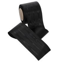 Prodotto Nastro ghirlanda nero 75 mm 25 m - nastro da lutto in acetato per stampa e decorazione di nastri