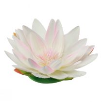 Prodotto Ninfee galleggianti artificiali decorazione da tavolo bianche, rosa Ø15cm 2 pezzi
