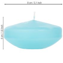 Prodotto Candela galleggiante, forma rotonda, per decorazioni festive ed eventi, decorazione per laghetti e tavoli, 8 cm, 8 pezzi