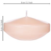 Prodotto Candela galleggiante, pratica per laghetti decorativi e vasche d'acqua, 8 cm, 8 pezzi
