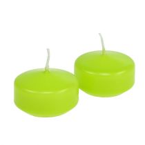 Prodotto Candele galleggianti verdi 4,5 cm 8 pz