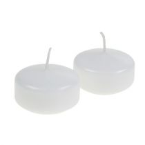 Candele galleggianti bianche 4,5 cm 8 pz