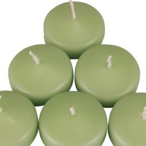 Prodotto Candele galleggianti verde Candele Wenzel verde tenue 30×50mm 8pz